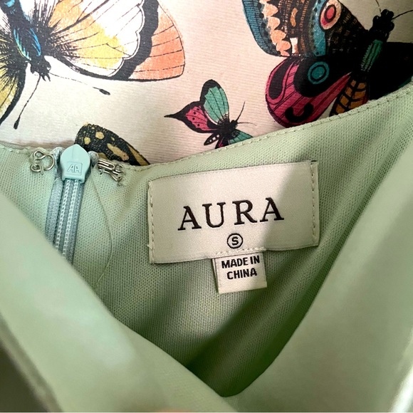 Time After Time Sage Dress with Square Neck by the brand Red Dress in Size Small - Picture 3 of 6